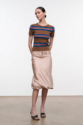 Easy Cashmere Tee | Savoy Stripe