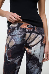 Franky Flare Jean | Butterfly Sky