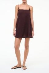 Laura Mini Coverup Dress | Dark Chocolate