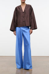 Stroll Silk Dupioni Pant | Coast