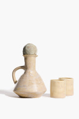 Carafe and Cup Set (2 Cups) | Organic Glaze