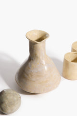 Carafe and Cup Set (2 Cups) | Organic Glaze