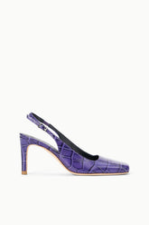 Lucie Slingback Pump | Amethyst Croco