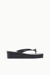 Party Platform Thong | Trumpet Flower Black