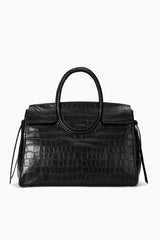 Large Maude Carryall | Black Croco