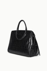 Large Maude Carryall | Black Croco