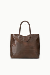 Maude North South Tote | Espresso Distressed