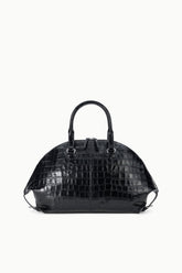 Hester Large Satchel | Black Croco