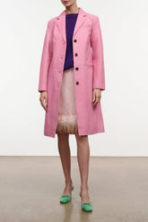 Wyatt Leather Coat | Wild Rose