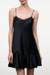 Posy Silk Dress | Black