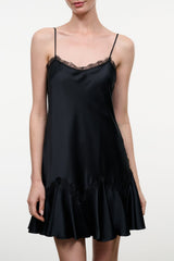 Posy Silk Dress | Black
