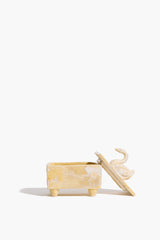 Swan Trinket Box | Natural Yellow Glaze
