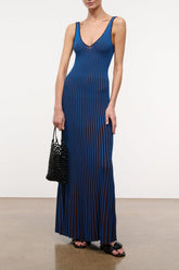 Claretta Dress | Espresso Cobalt