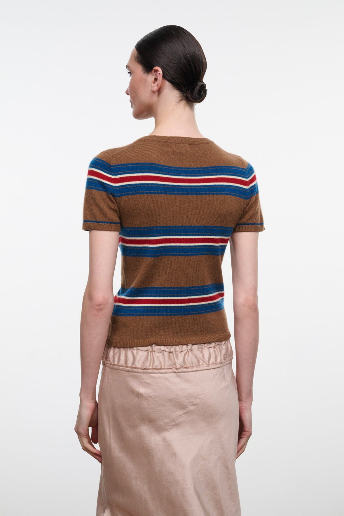 Easy Cashmere Tee | Savoy Stripe