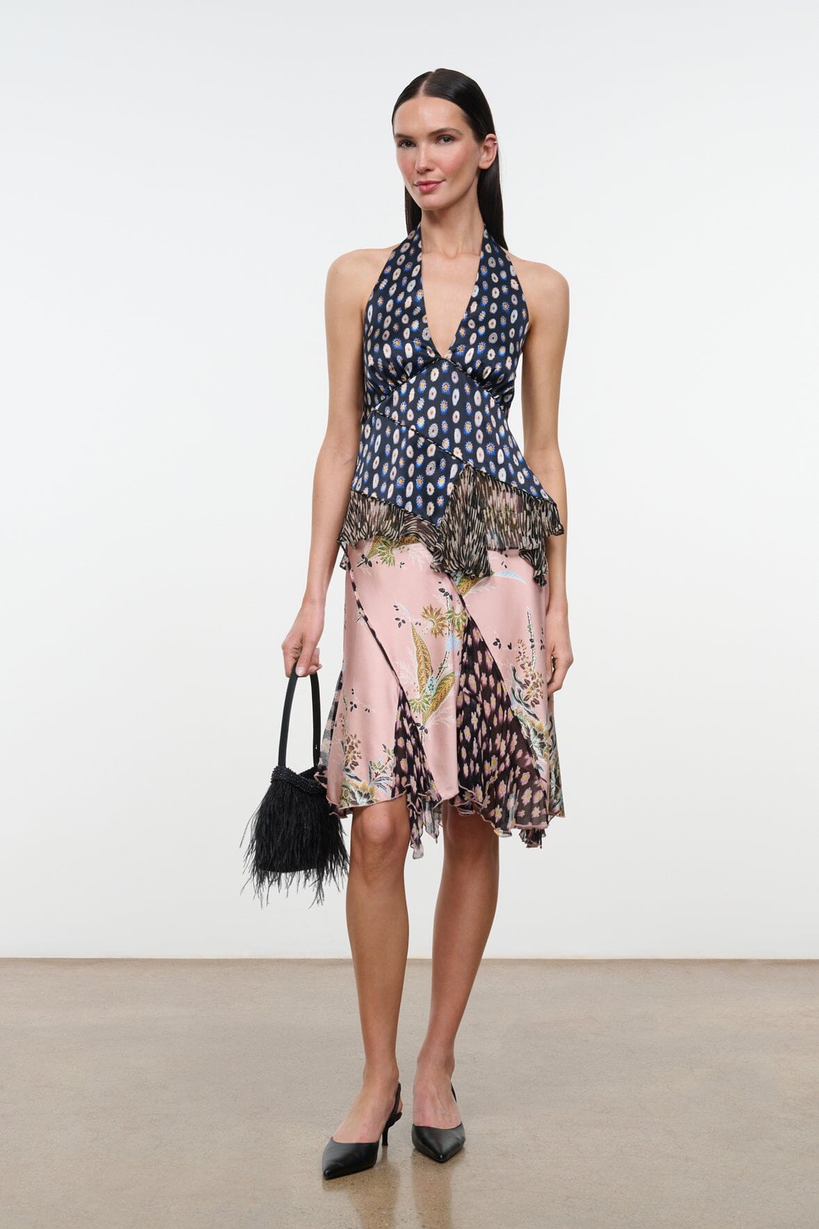 Maeva Silk Top | Glasswork Multi