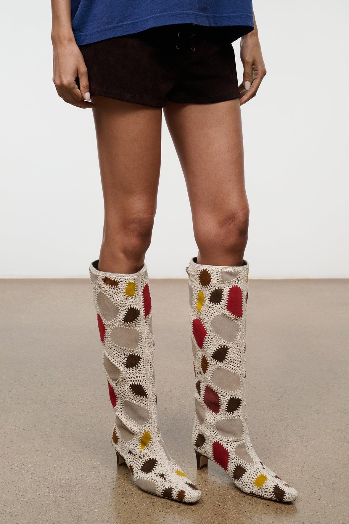 Wally Boot | Suede Patchwork