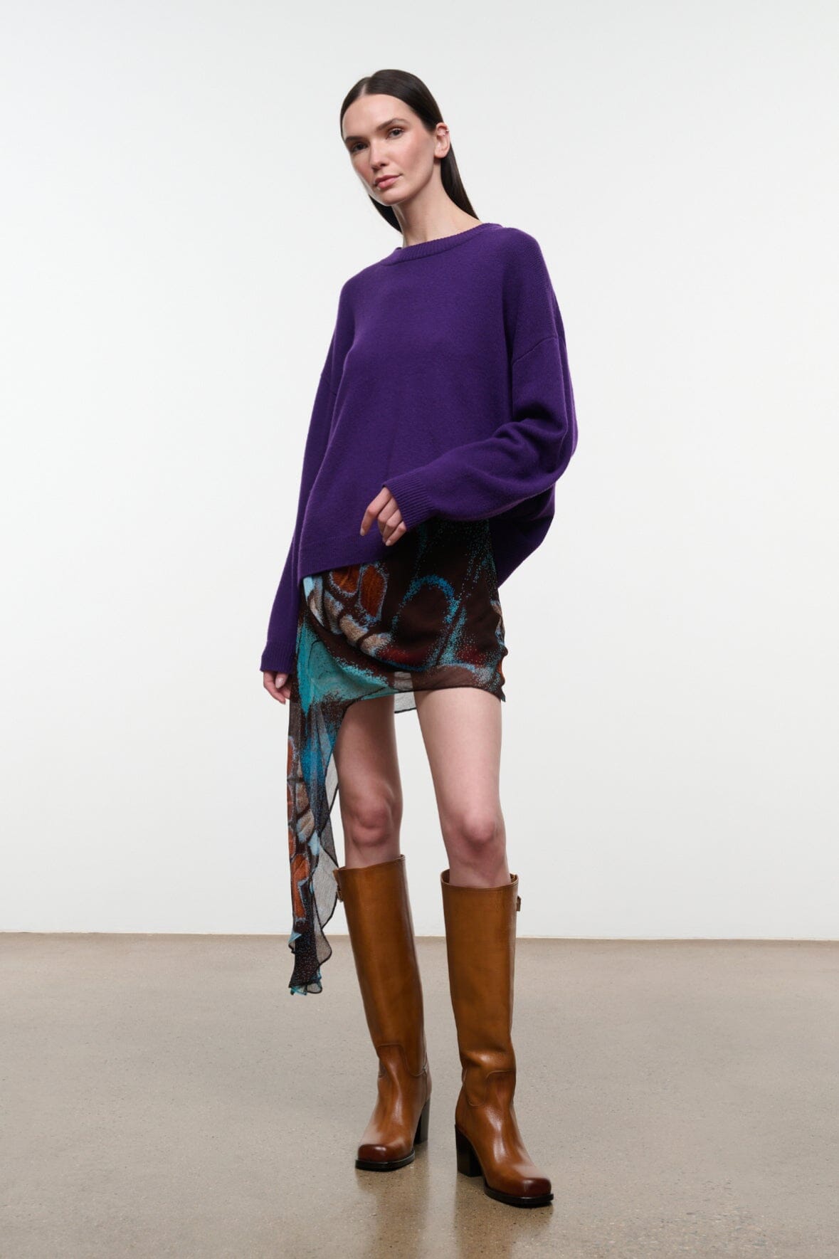 Serrano Cashmere Relaxed Crew | Cosmos