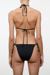 Sisley Side Tie Bikini Bottom | Black