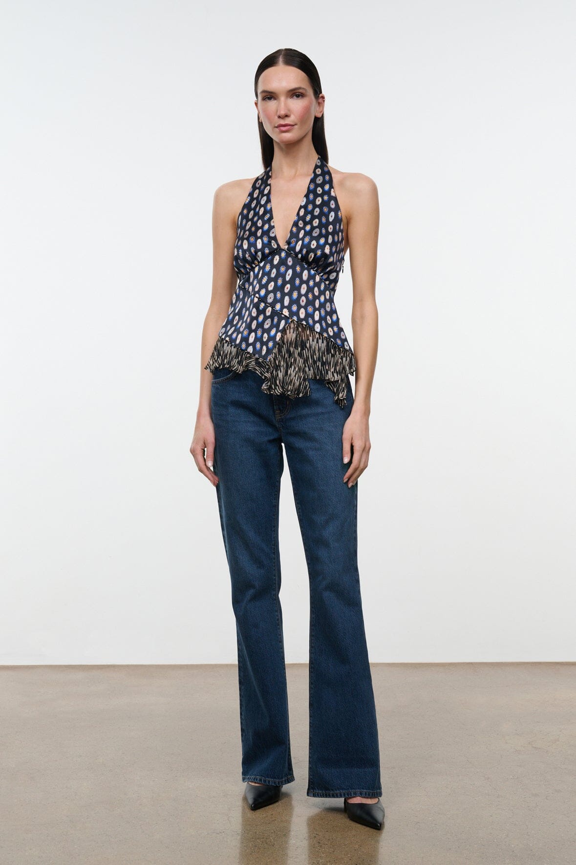 Maeva Silk Top | Glasswork Multi