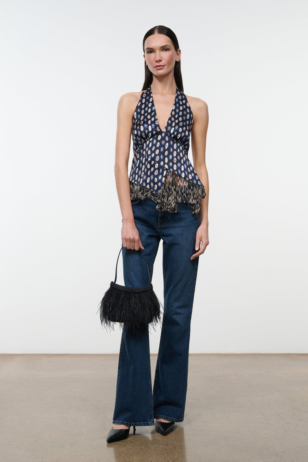Maeva Silk Top | Glasswork Multi