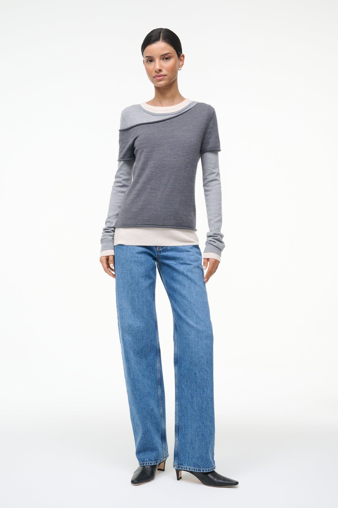 Sera Top | Heather Grey Multi