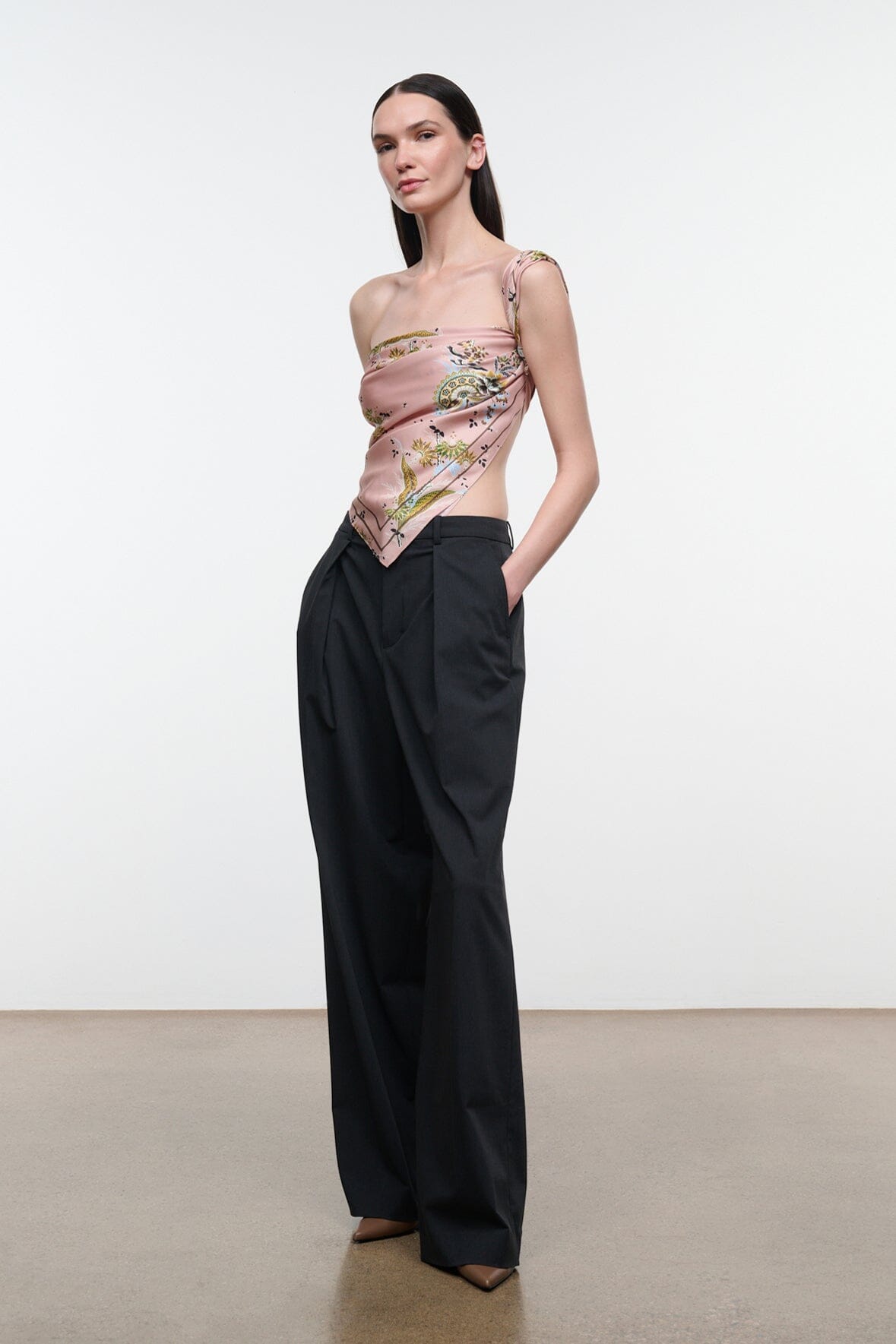Cecile Silk Scarf | Tapestry Rose