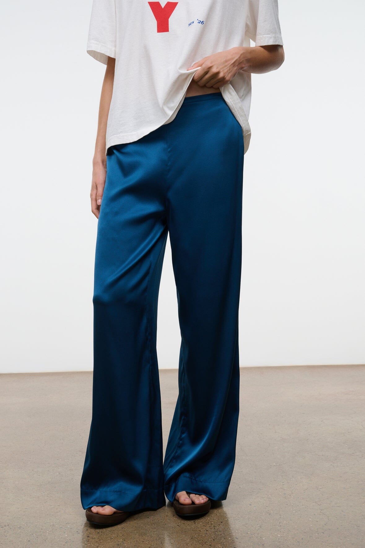 Stroll Silk Pant | Harbor