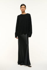 Serrano Cashmere Relaxed Crew | Black