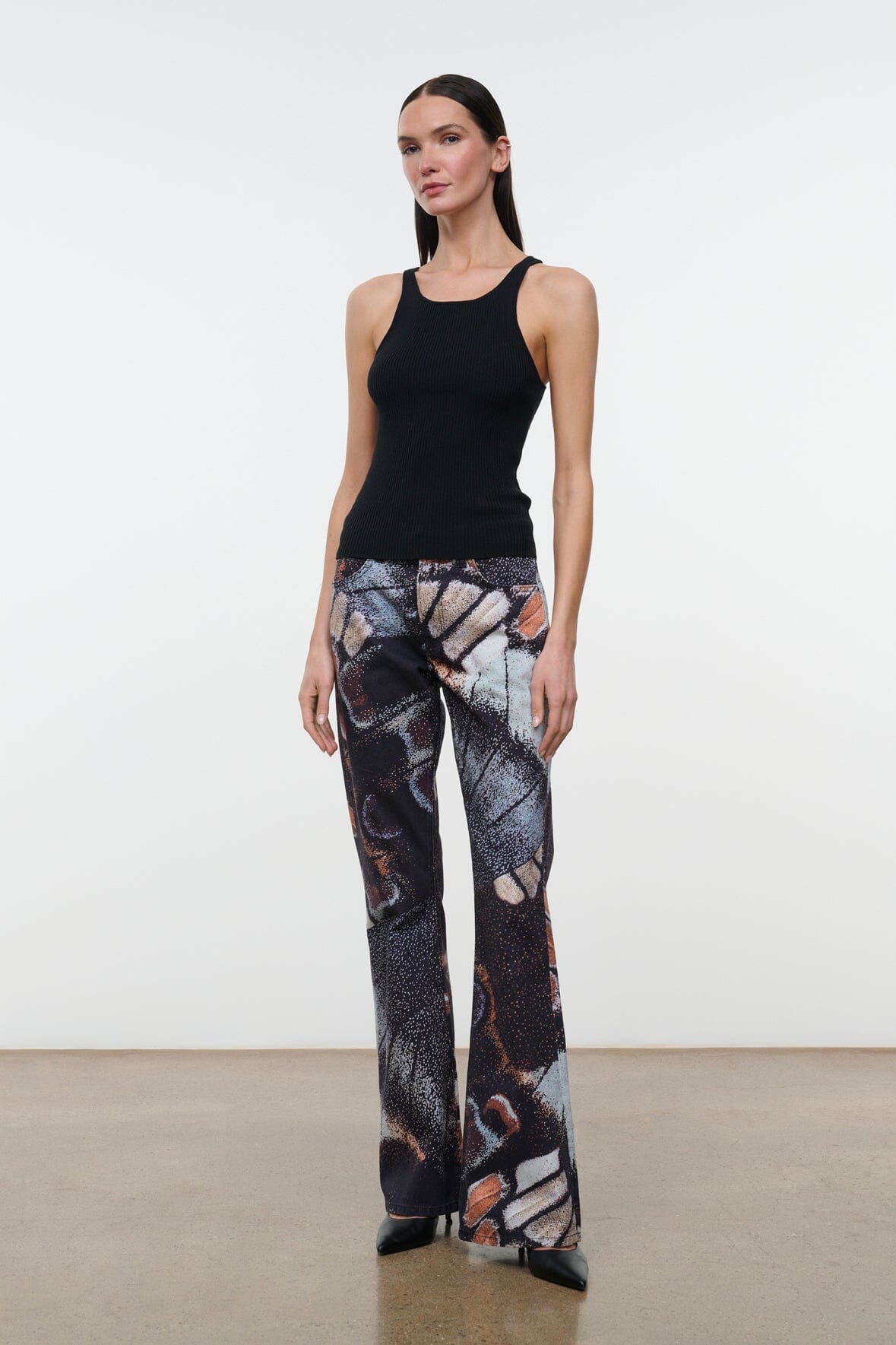 Franky Flare Jean | Butterfly Sky