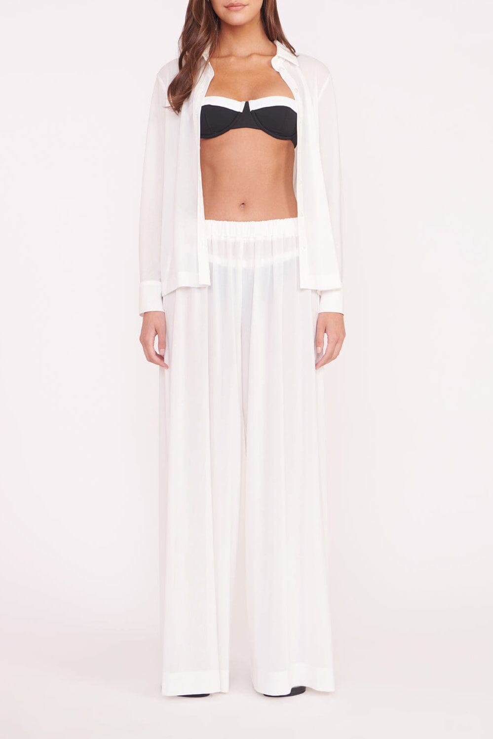 Marza Coverup Pant | White