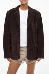 Natalie Suede Jacket | Espresso