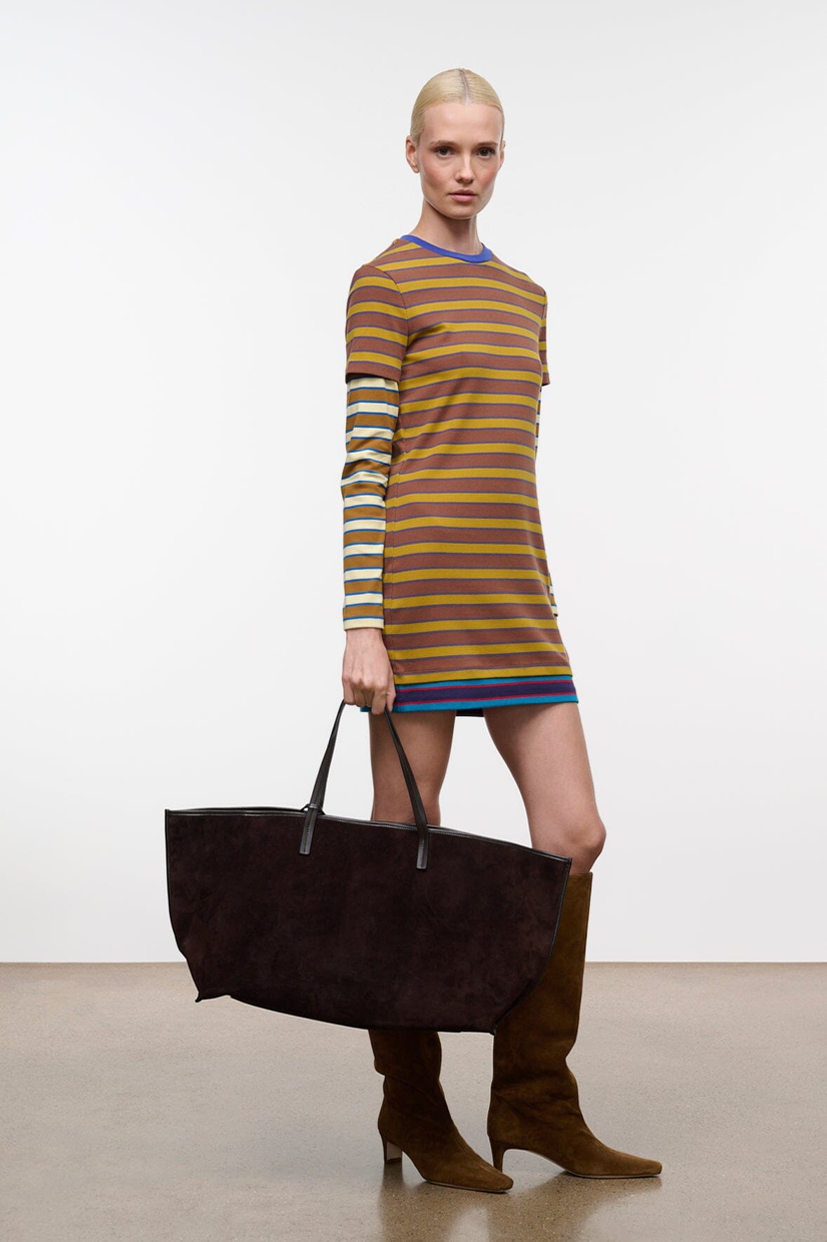 Christos Large Tote | Espresso Suede