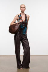 Levi Hobo Bag | Espresso Distressed