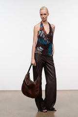 Levi Hobo Bag | Espresso Distressed