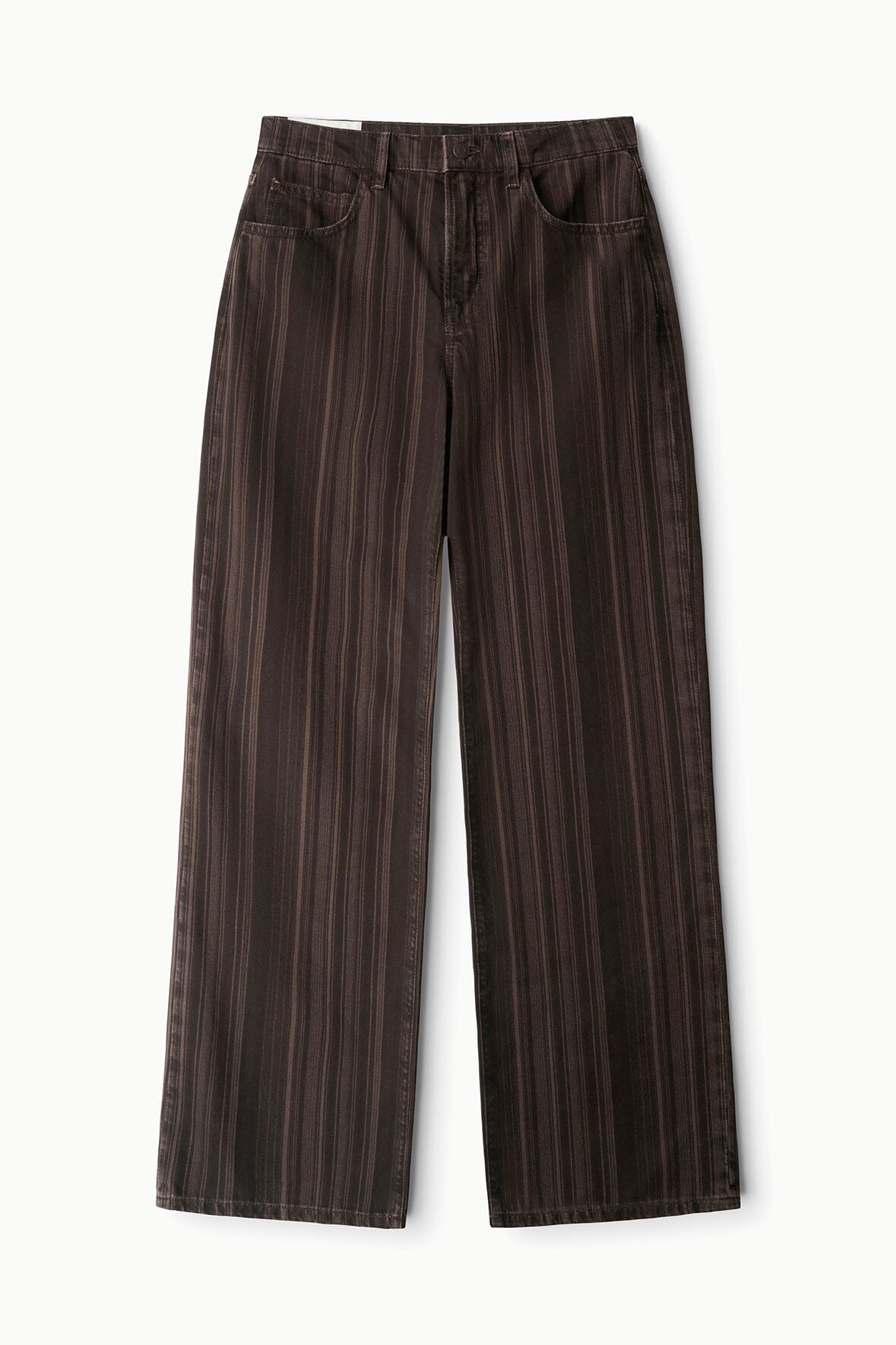 Gus Relaxed Jean | Espresso Stripe