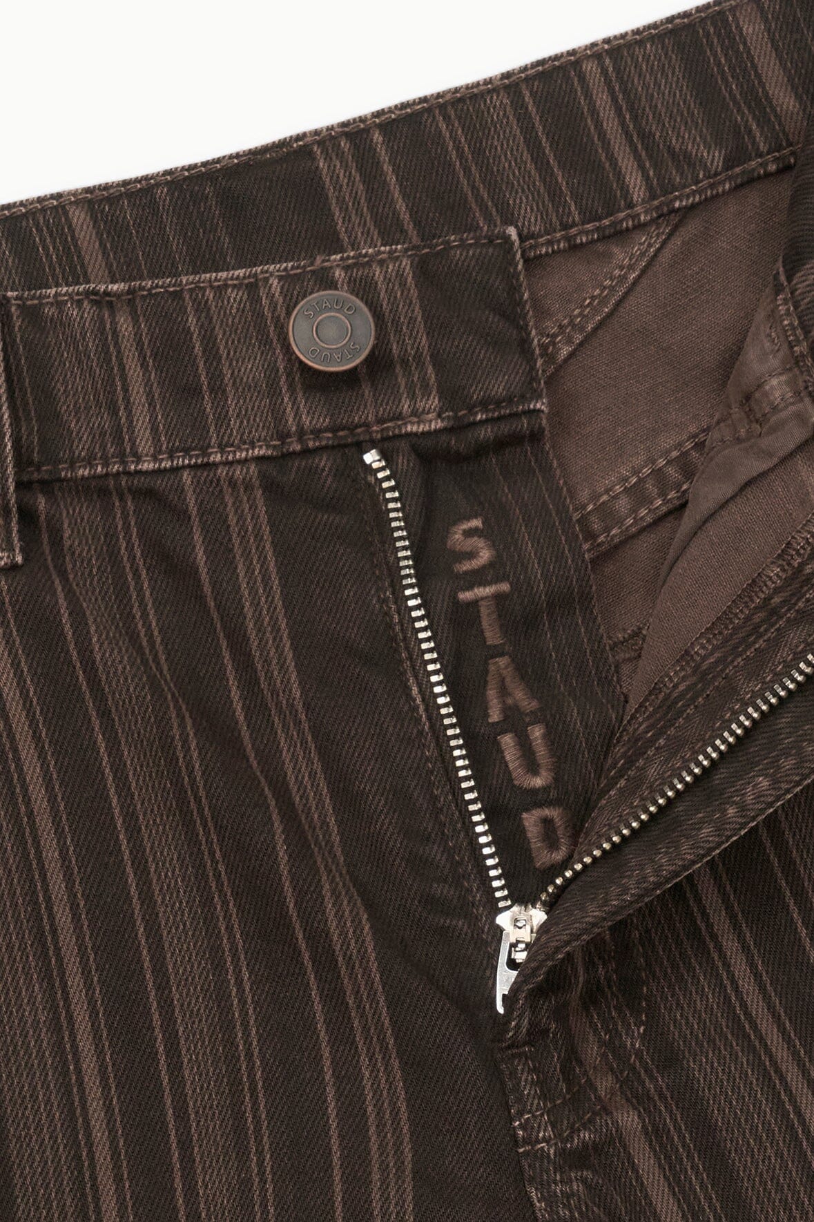 Gus Relaxed Jean | Espresso Stripe