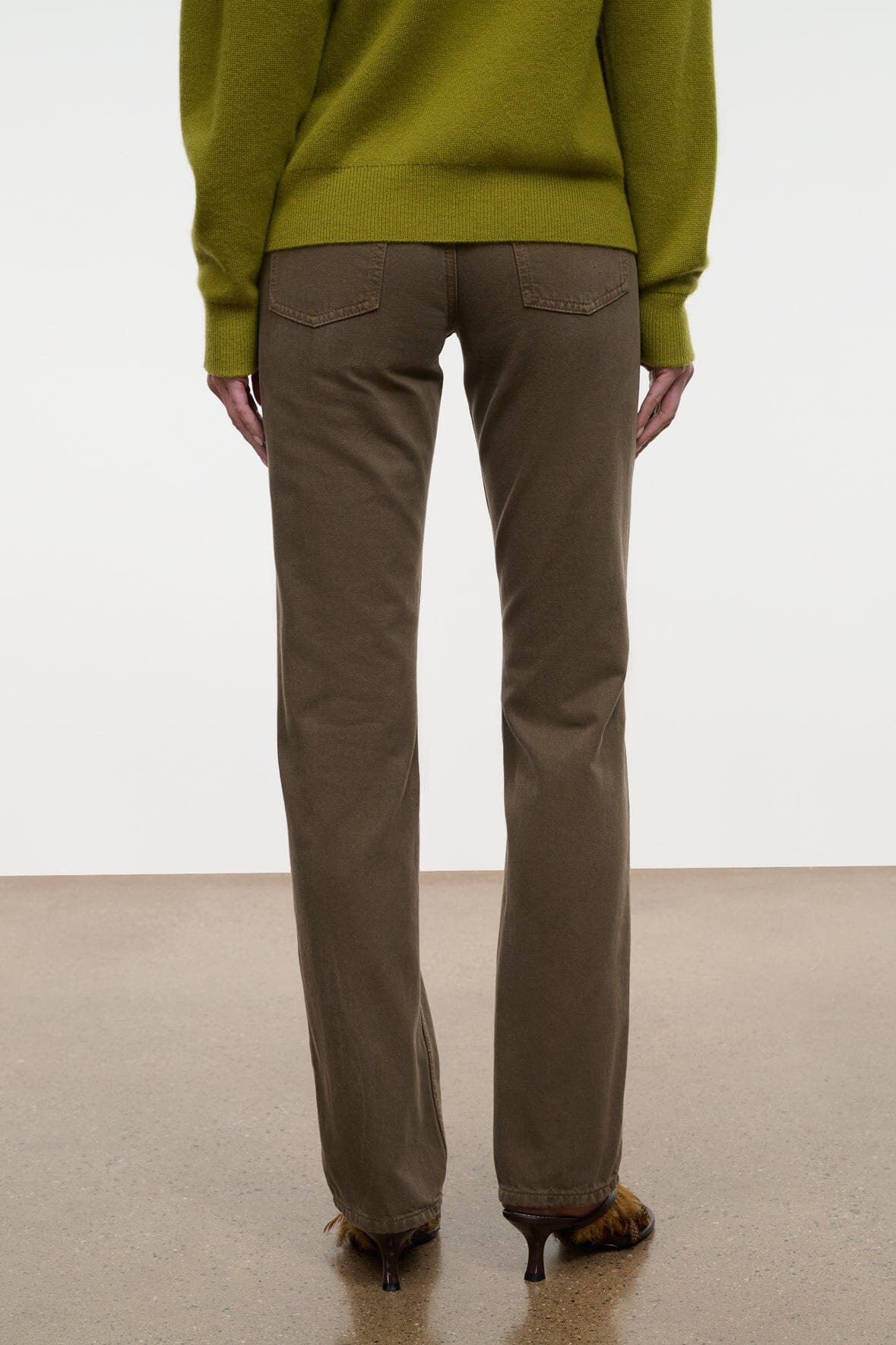Teddy Straight Jean | Greige