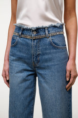 Dean High Rise Crystal Jean | Vintage Wash