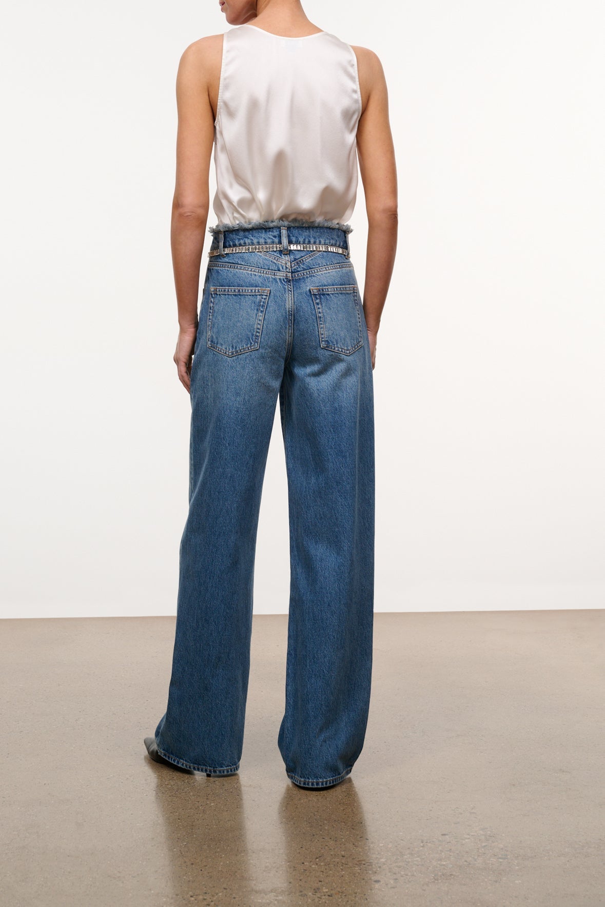 Dean High Rise Crystal Jean | Vintage Wash