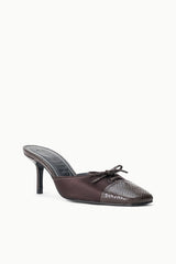 Faye Mule | Espresso Snake