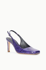 Lucie Slingback Pump | Amethyst Croco