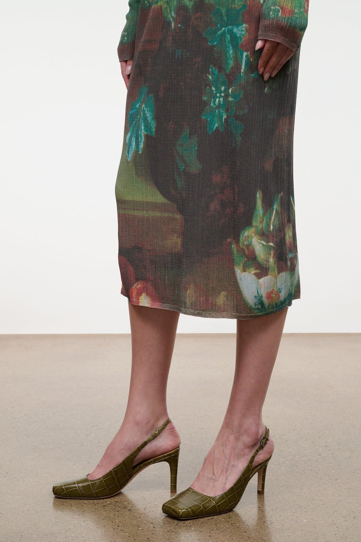 Lucie Slingback Pump | Martini Croc