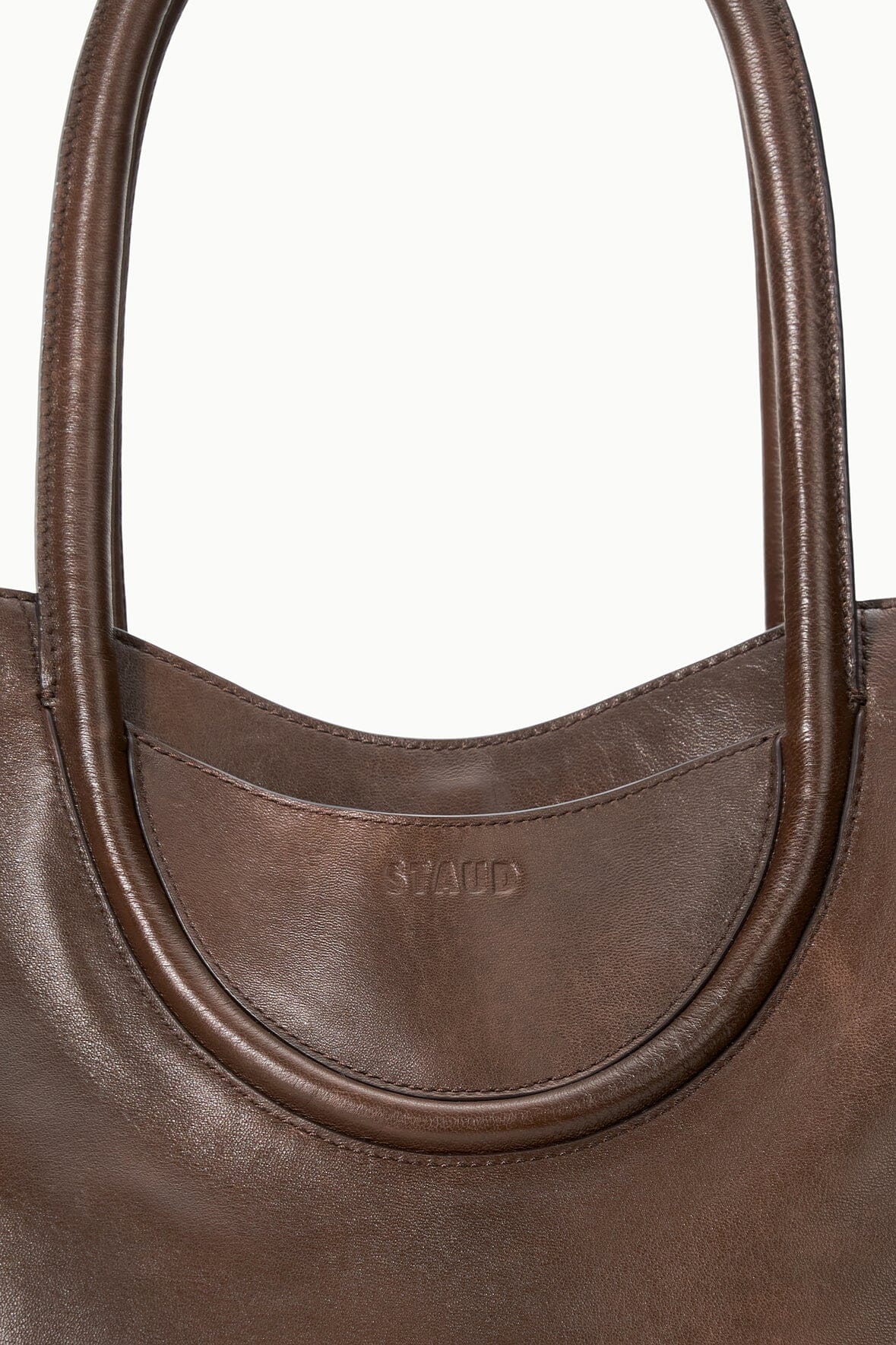 Maude North South Tote | Espresso Distressed