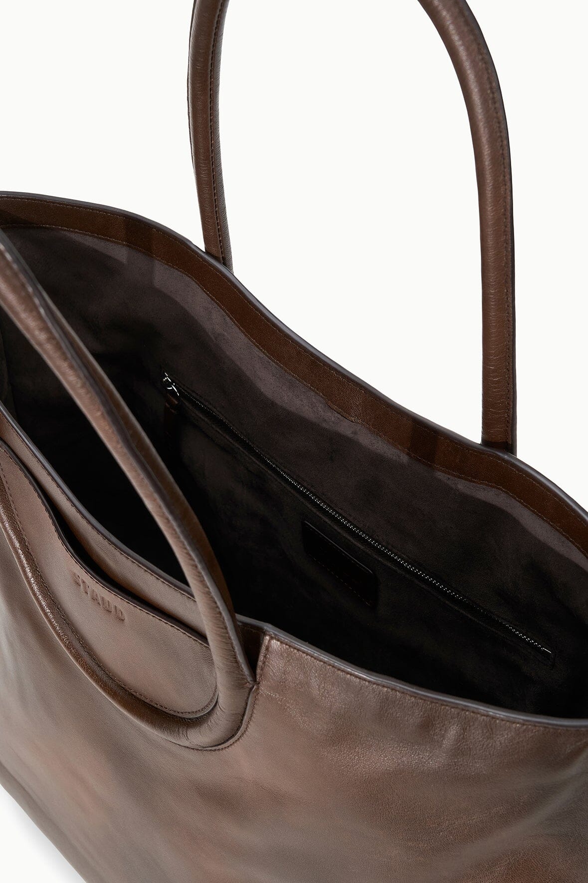 Maude North South Tote | Espresso Distressed