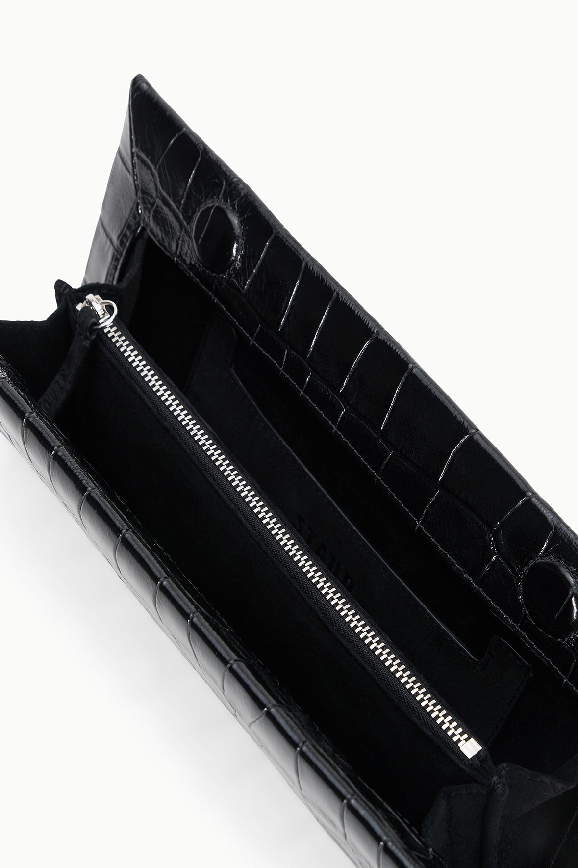 Muse Clutch | Black Croco