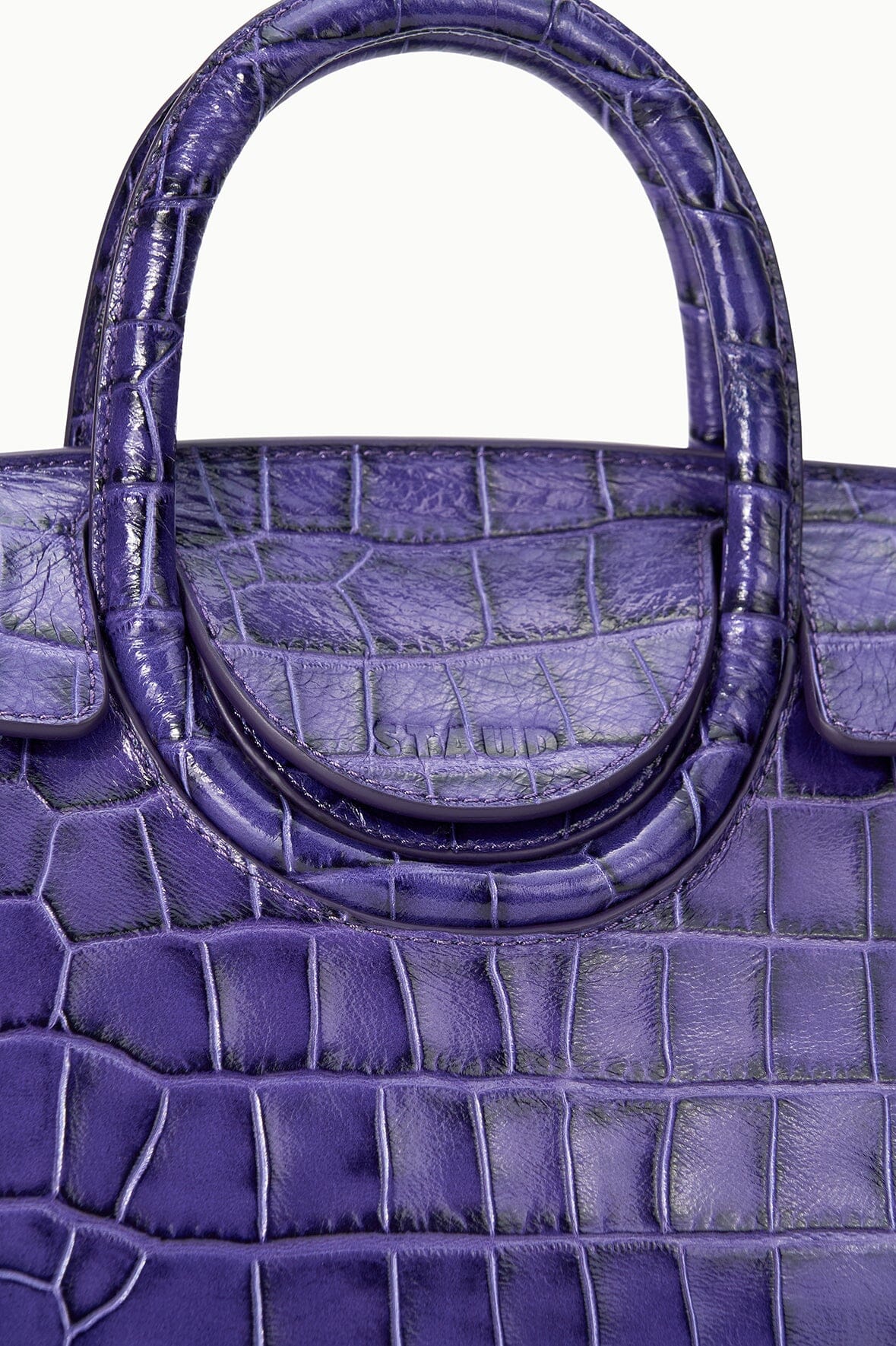 Maude Mini Carryall | Amethyst Croco
