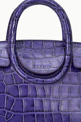Maude Mini Carryall | Amethyst Croco