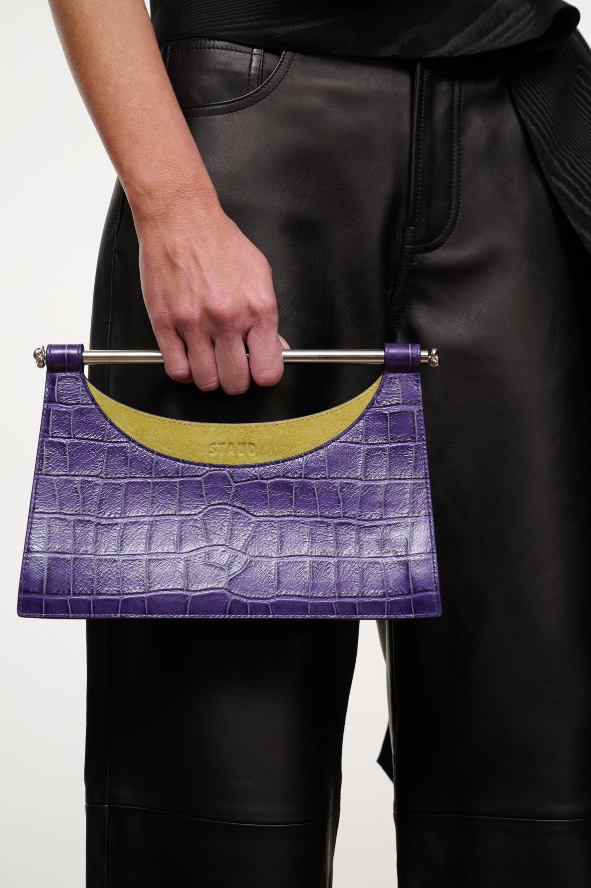 Carys Clutch | Amethyst Croco