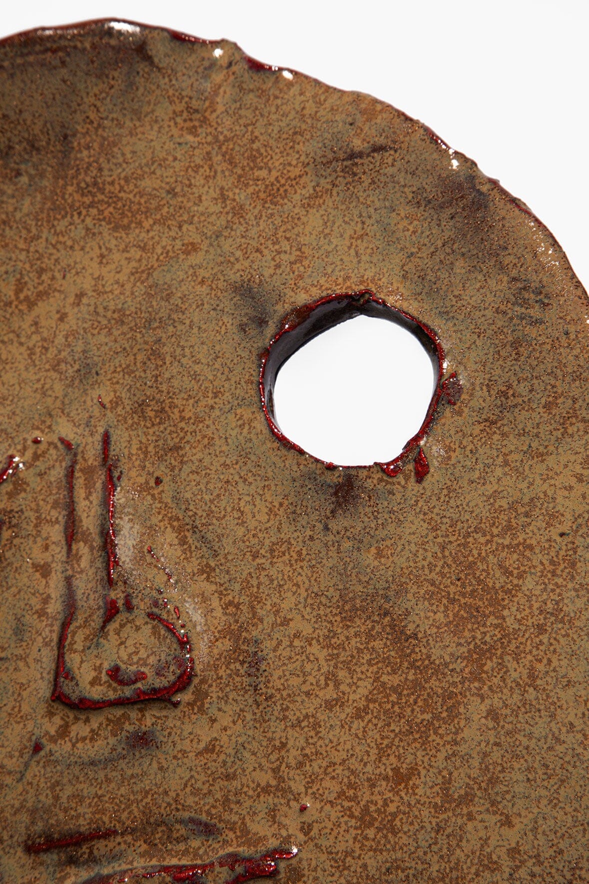 Auguste Ceramic Face | Molasses Glaze
