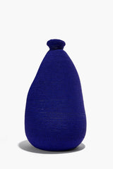 Hand-Beaded Vase | Blue